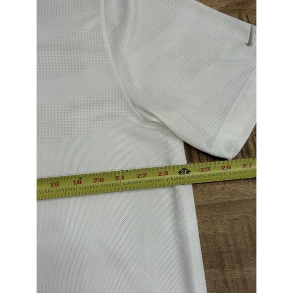 Nike Golf Tour Performance Dri Fit Polo Shirt Size XL Mens TPC San Antonio White - Picture 10 of 11